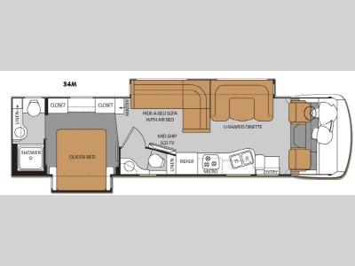 Floorplan - 2012 Thor Motor Coach Serrano 34M