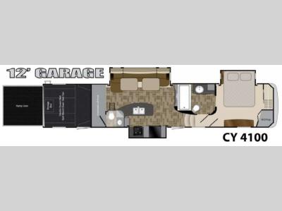 Floorplan - 2013 Heartland Cyclone 4100 King