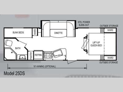 Floorplan - 2013 Skyline Koala 25DS