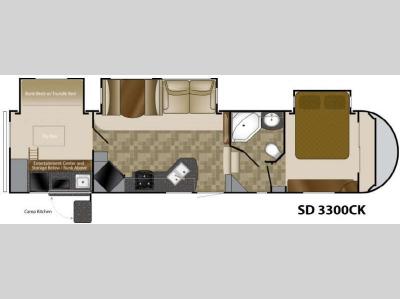 Floorplan - 2013 Heartland Sundance 3300CK