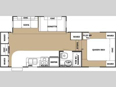 Floorplan - 2005 Forest River RV Cherokee 275 S