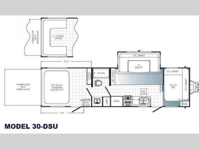 Floorplan - 2013 Palomino Puma Unleashed 30-DSU