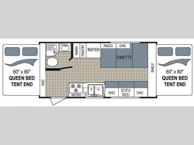 Floorplan - 2013 Dutchmen RV Kodiak 181E