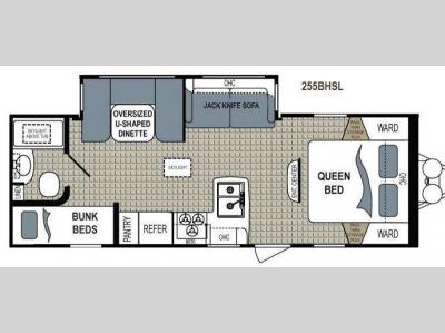 Floorplan - 2013 Dutchmen RV Kodiak 255BHSL Express