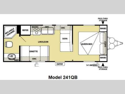 Floorplan - 2013 Forest River RV Salem Cruise Lite 241QBXL