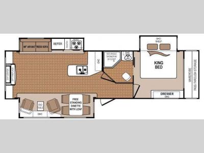 Floorplan - 2013 Dutchmen RV Denali 287RE