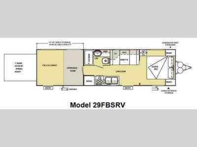 Floorplan - 2013 Forest River RV Salem Sport 29FBSRV
