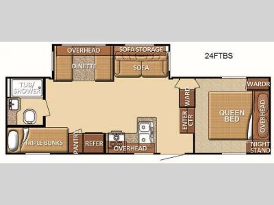 Floorplan - 2013 Gulf Stream RV Innsbruck 24FTBS