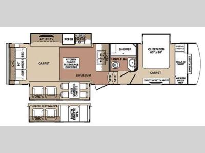 Floorplan - 2013 Forest River RV Blue Ridge 3025RL