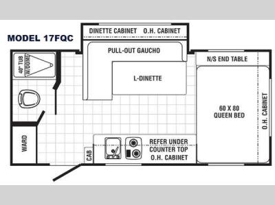 Floorplan - 2013 Palomino Canyon Cat 17FQC
