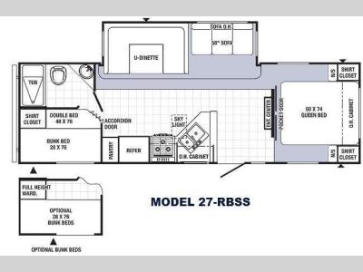 Floorplan - 2013 Palomino Puma 27-RBSS