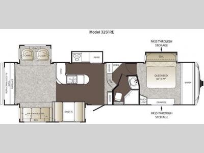 Floorplan - 2013 Keystone RV Sydney 325FRE