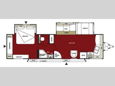 Floorplan - 2013 Forest River RV Wildwood 30FKBS