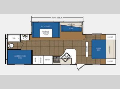 Floorplan - 2013 Prime Time Manufacturing Avenger 28BHS