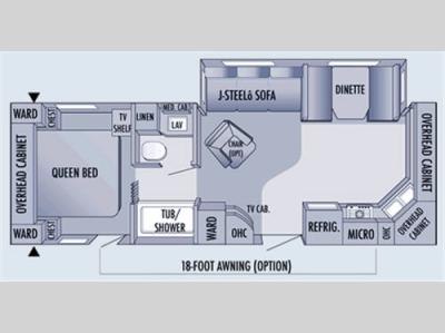 Floorplan - 2006 Jayco Jay Flight 28FKS