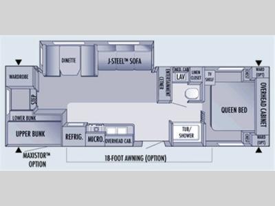 Floorplan - 2006 Jayco Jay Flight 29FBS