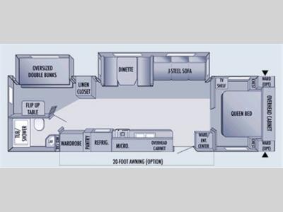 Floorplan - 2006 Jayco Jay Flight 31BHDS