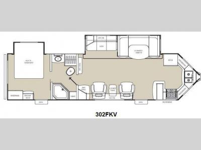 Floorplan - 2013 Coachmen RV Freedom Express 302FKV