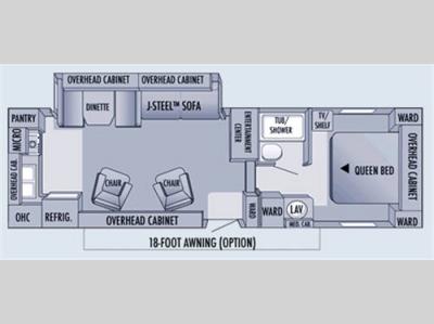 Floorplan - 2006 Jayco Jay Flight 27.5RKS