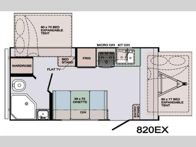 Floorplan - 2012 Gulf Stream RV Northern Express 820EX SR Series