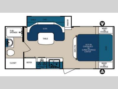 Floorplan - 2013 Forest River RV Surveyor Sport SP 220