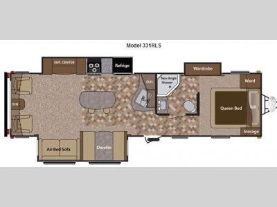 Floorplan - 2012 Keystone RV Sprinter 331RLS