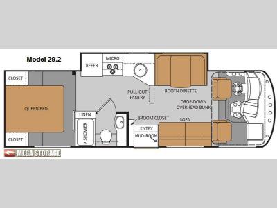 Floorplan - 2013 Thor Motor Coach ACE 29 2