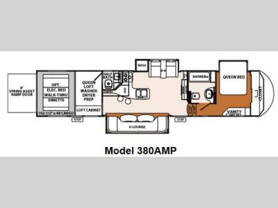 Floorplan - 2013 Forest River RV XLR Thunderbolt 380AMP