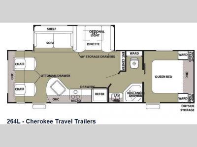 Floorplan - 2013 Forest River RV Cherokee 264L