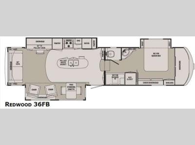 Floorplan - 2013 Redwood RV Redwood 36FB