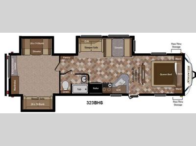 Floorplan - 2013 Keystone RV Sprinter 323BHS