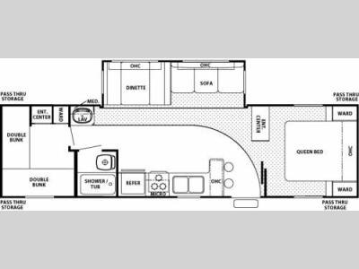 Floorplan - 2006 Forest River RV Cherokee 32B