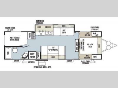 Floorplan - 2013 Forest River RV Rockwood Ultra Lite 2702SS