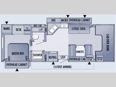 Floorplan - 2006 Jayco Greyhawk 30GS