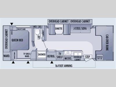 Floorplan - 2006 Jayco Greyhawk 31SS