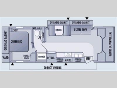 Floorplan - 2006 Jayco Granite Ridge 3100SS
