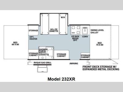 Floorplan - 2013 Forest River RV Rockwood Freedom Series 232XR
