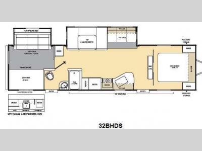Floorplan - 2013 Coachmen RV Catalina Deluxe Edition 32BHDS