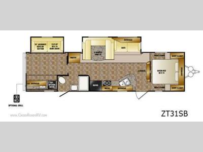 Floorplan - 2013 CrossRoads RV Zinger ZT31SB