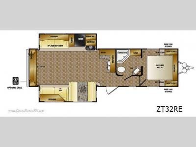 Floorplan - 2013 CrossRoads RV Zinger ZT32RE