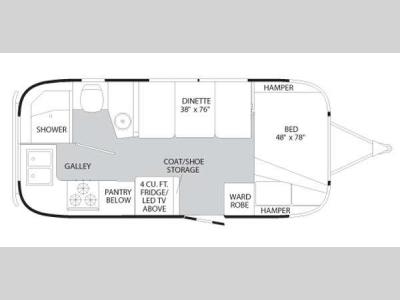 Floorplan - 2013 Airstream RV Flying Cloud 20