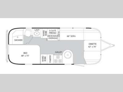 Floorplan - 2013 Airstream RV International Serenity 23D