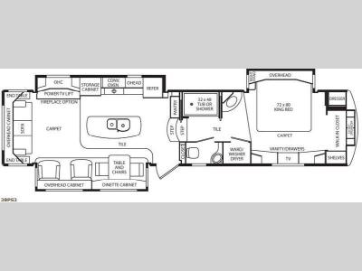 Floorplan - 2012 DRV Luxury Suites Mobile Suites 38 PS3