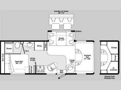 Floorplan - 2006 Itasca Spirit 26A