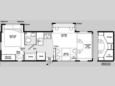 Floorplan - 2006 Itasca Spirit 29B