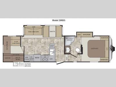 Floorplan - 2013 Keystone RV Cougar X-Lite 29RBS