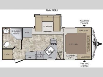 Floorplan - 2013 Keystone RV Cougar X-Lite 21RBS
