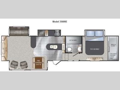 Floorplan - 2013 Keystone RV Alpine 3500RE
