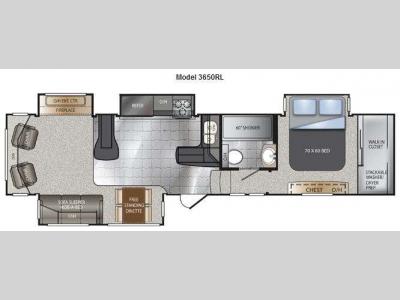 Floorplan - 2013 Keystone RV Alpine 3650RL