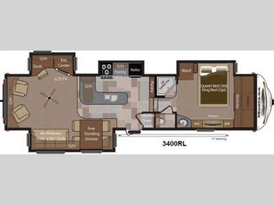 Floorplan - 2013 Keystone RV Montana 3400 RL
